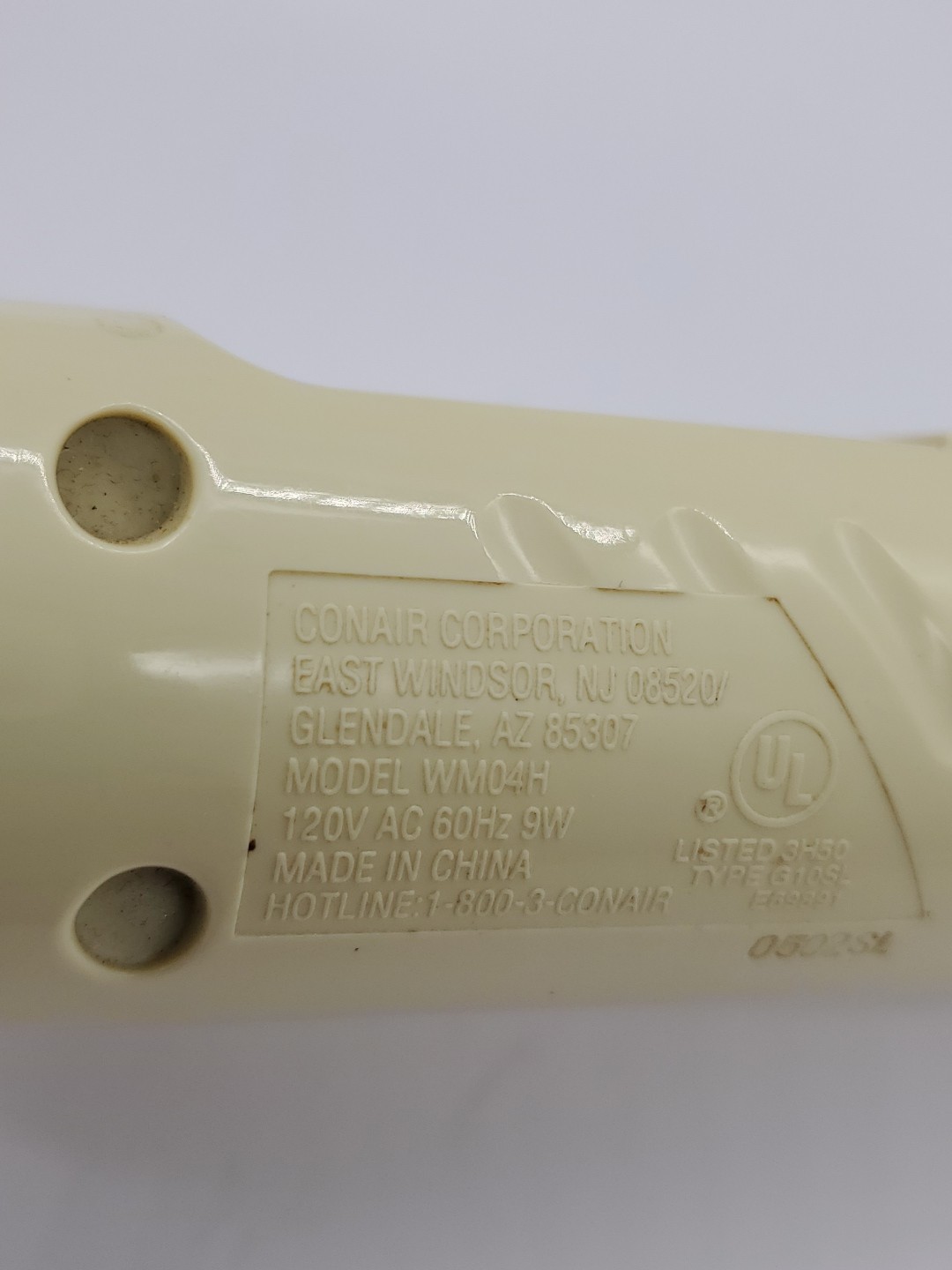 Conair Body Benefits Handheld Adjustable Massager Vibrator Model WM04H