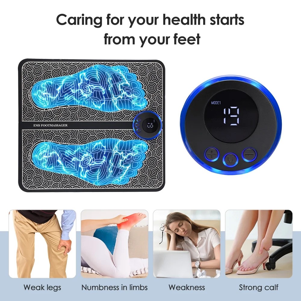 New Electronic Nerve Stimulator and Powered Muscle Stimulation EMS Foot Massager