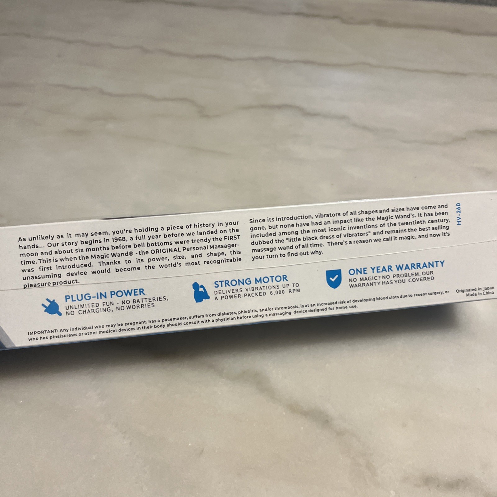 Vibratex HV-260 2-Speed Hitachi Magic Wand Original Massager Brand New SEALED