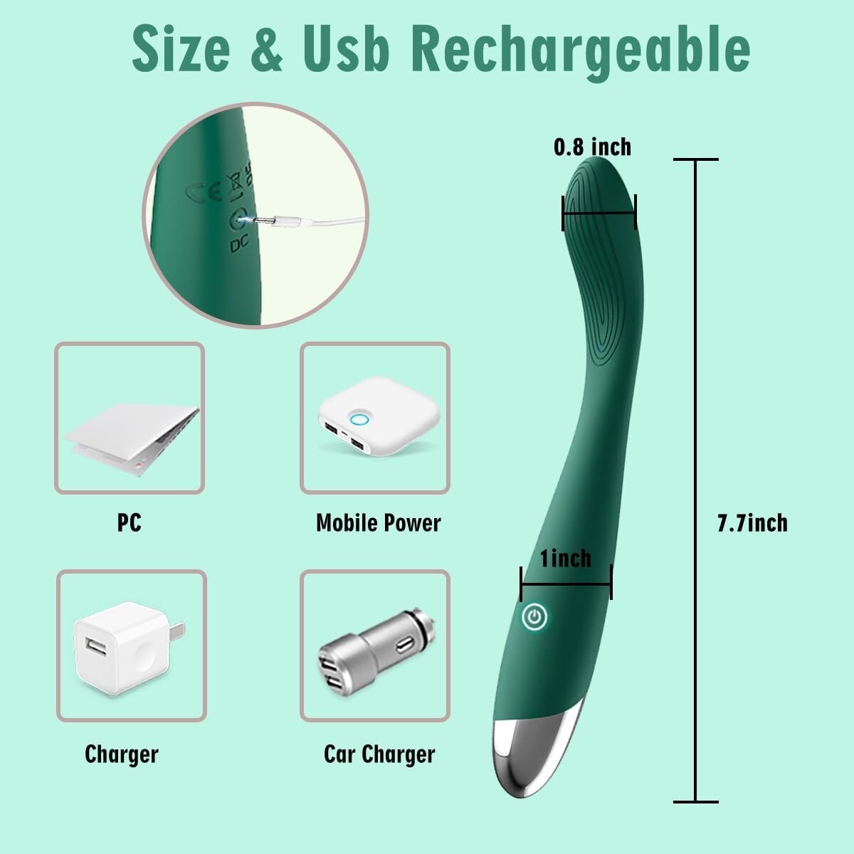Honey Bean Products Toy Vibe Device- Waterproof Wand Massager Toys & Games