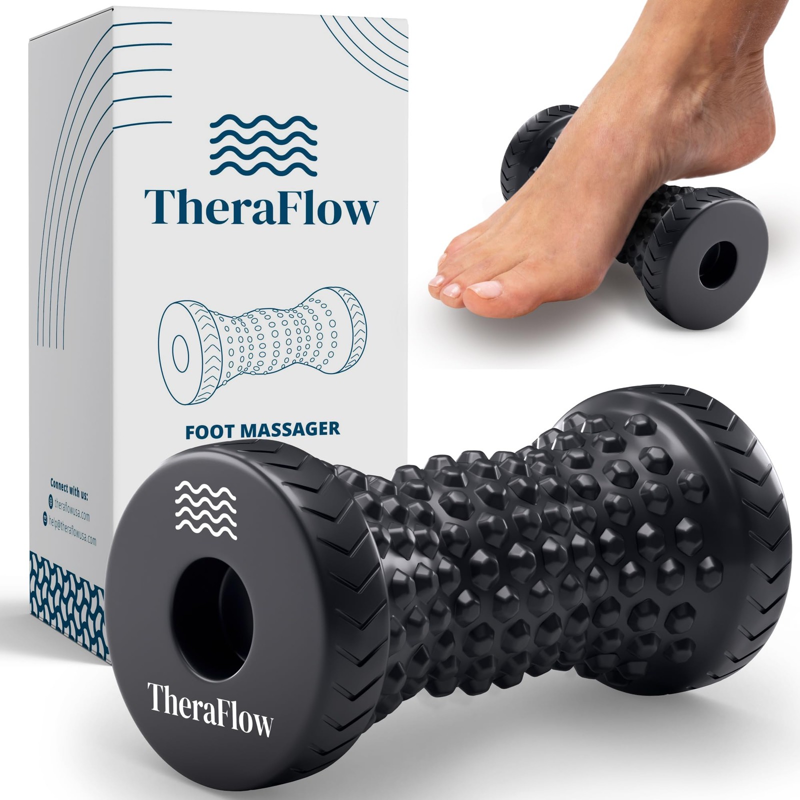 Foot Massager for Plantar Fasciitis Relief – Portable & Lightweight Foot Mass