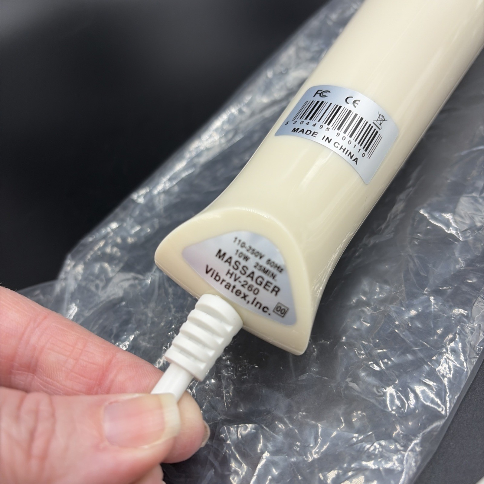 Magic Wand Original Massager HV-260 2 SPEED NEW WITHOUT BOX TESTED