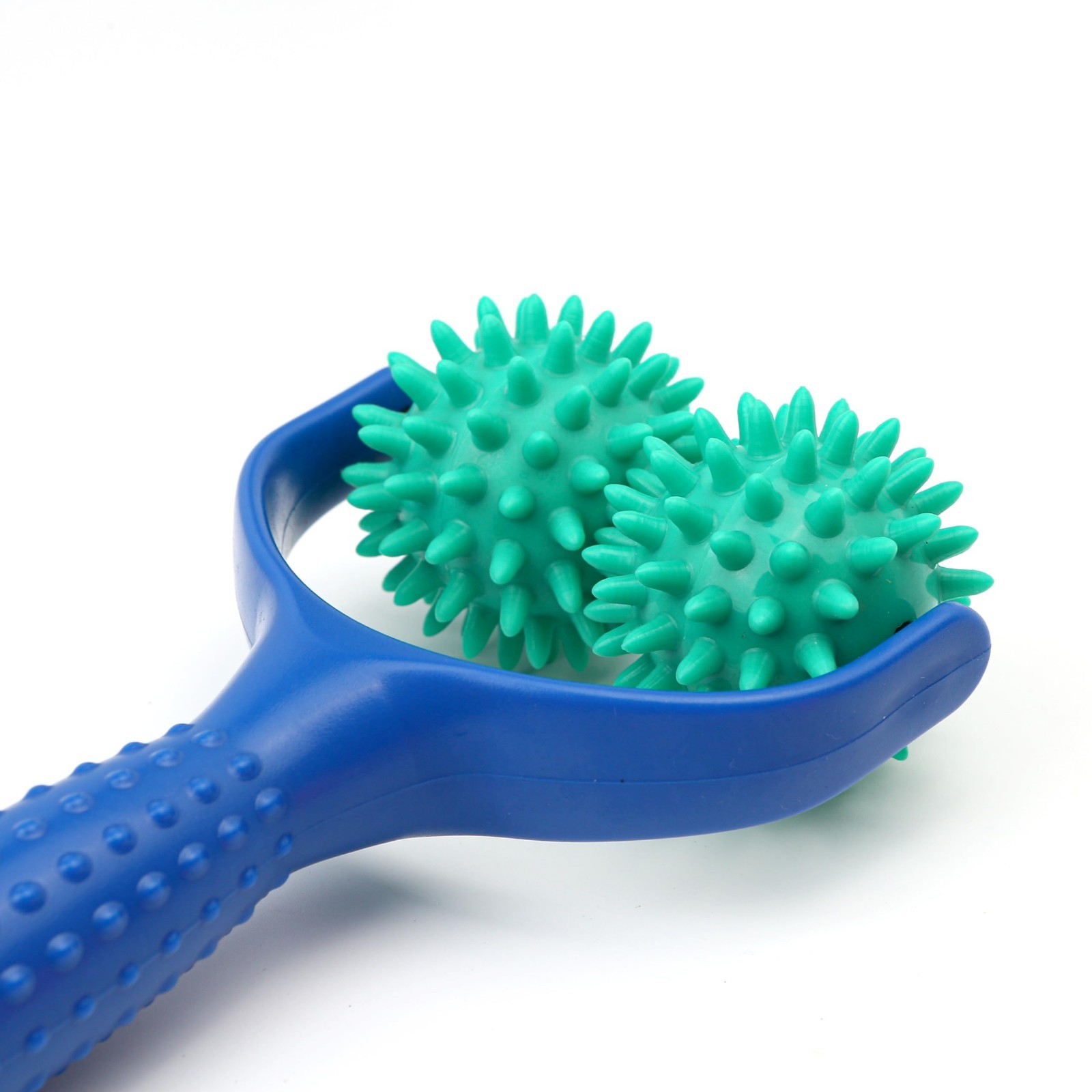 2PCS Portable Spiky Massage Balls – Deep Tissue Muscle Relaxation Tools, Pain Re