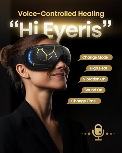 RENPHO Eyeris 3 Eye Massager with Heat & Cooling – Voice Control – Gift for Mom