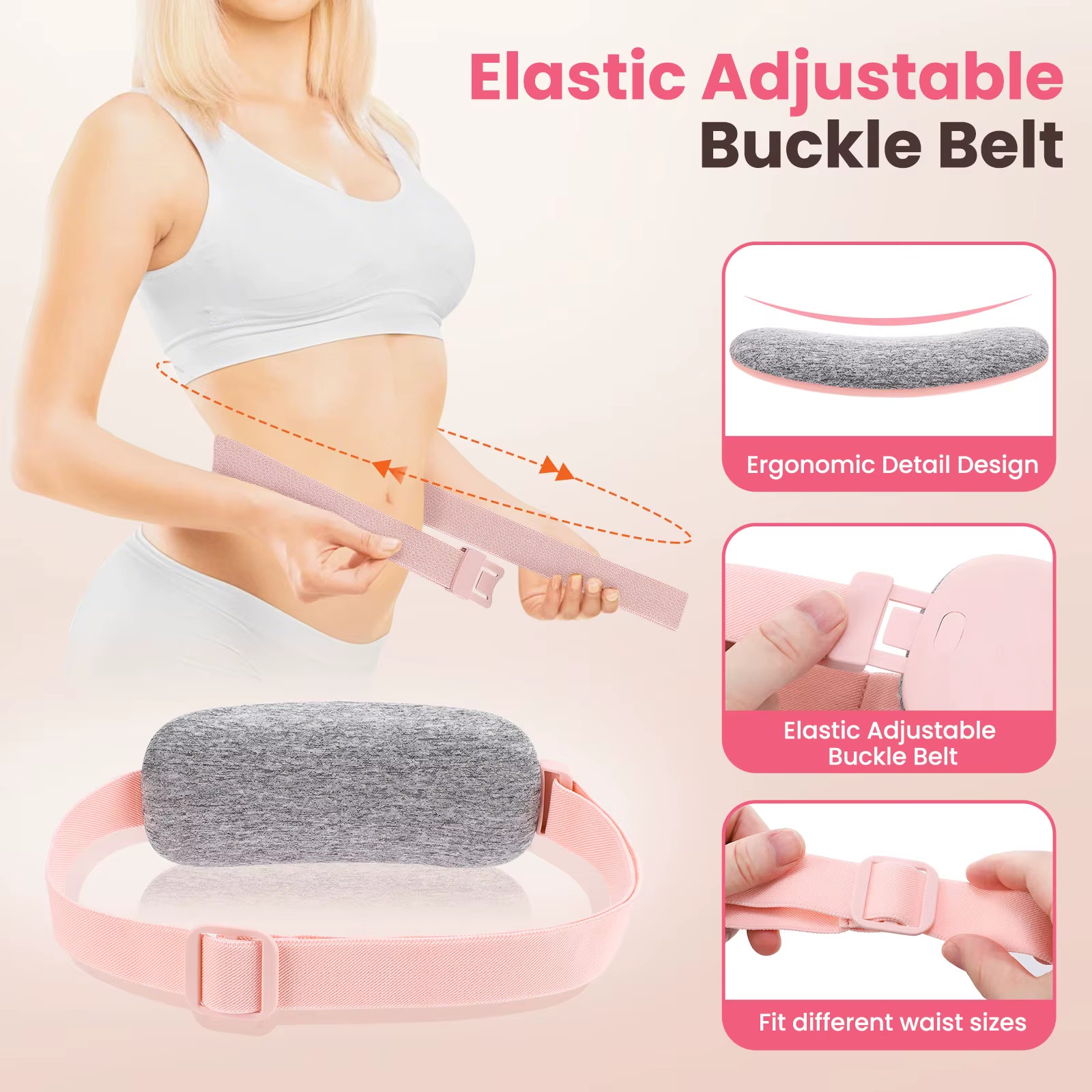 Women Menstrual Heating Pads Effective Hot Compress Period Relief Belt Recharge