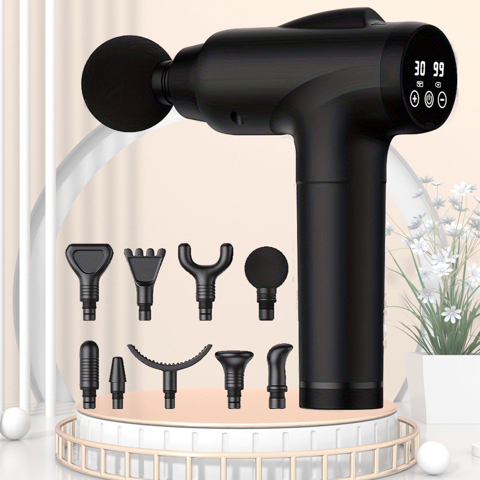 Mother’s Day gift! 9 HEADS, MASSAGE GUN HANDHELD PERCUSSION 30 SPEED LEVELS