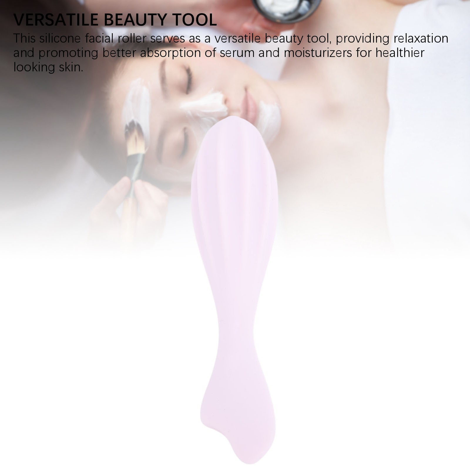 Silicone Facial Roller Ergonomic Easy Clean Facial Massage Tool Easy To Use