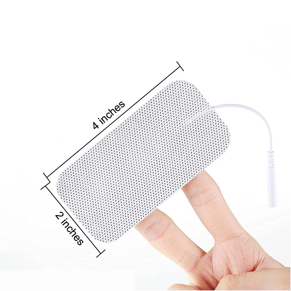 1/4x Tens Machine Electrode Pad Self-adhesive for Massagers Reusable Health Care