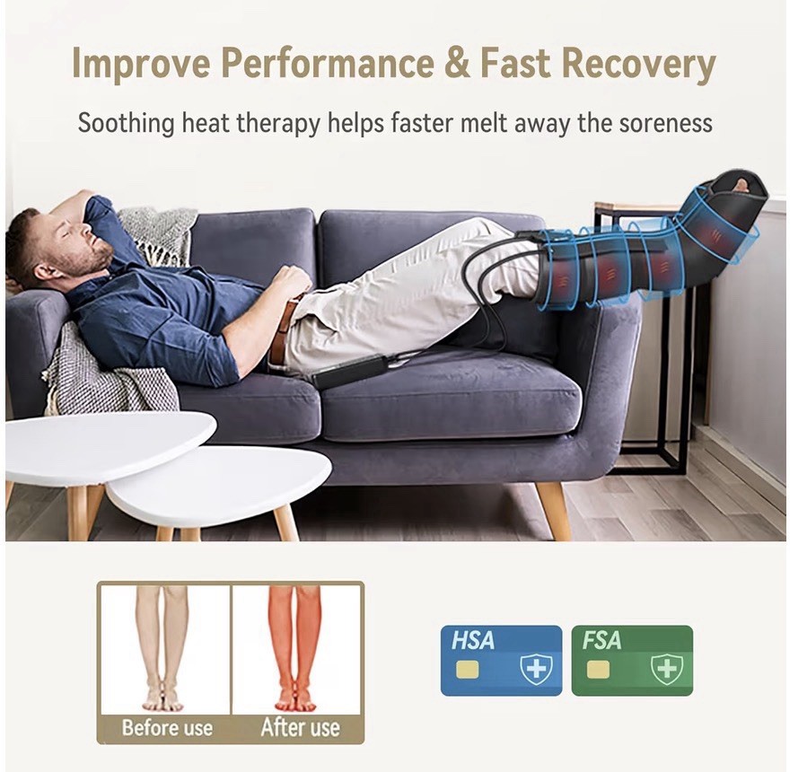 Fit King FT-081A Black 12W Air Compression Recovery System Medium