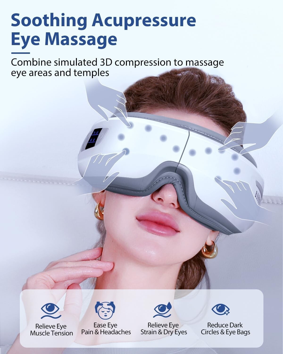 Eye Massager with Heat & Bluetooth Music, Christmas Birthday Gifts for Women …