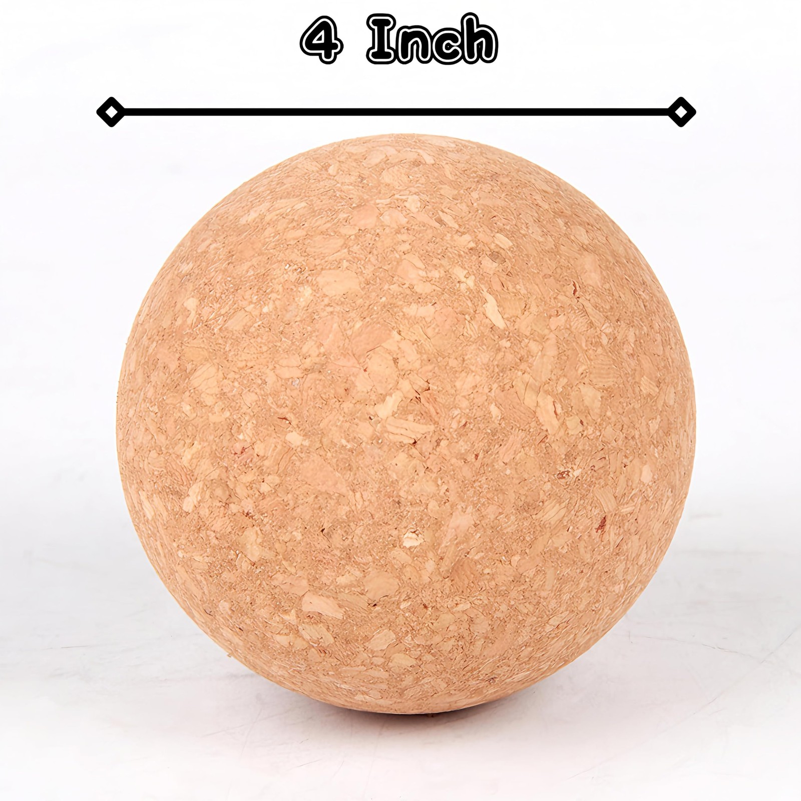 4 Inch Cork Massage Ball for Deep Tissue Relief – Portable Yoga & Fitness Rol…