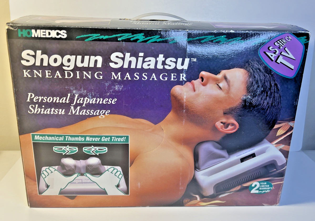 Homedics Shogun Shiatsu Kneading Neck Head Massager Model SM-444 W/Box Works