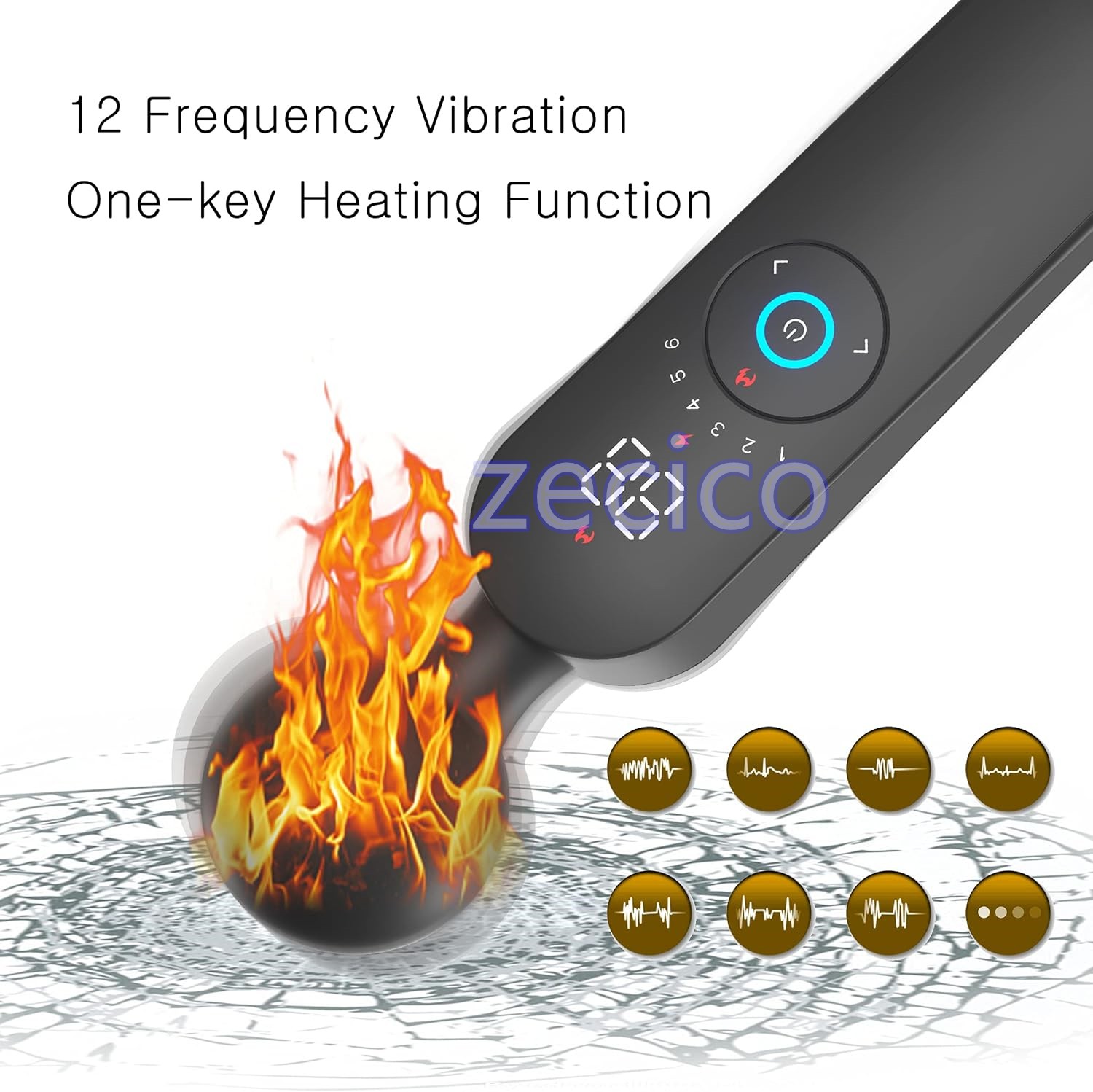 Upgraded Powerful Massager Wand Handheld Heated Vibrating Massage Full Body US