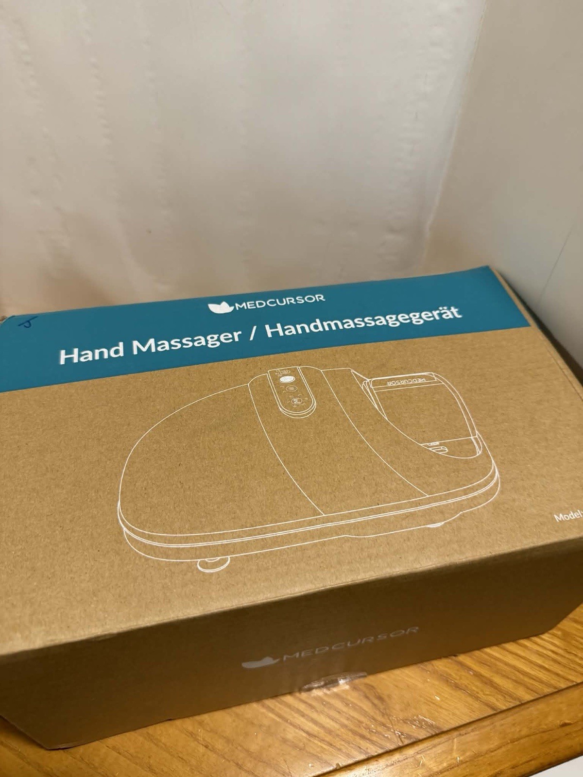 Medcursor Hand Massager With Heat Compression Rechargeable Cordless MD-HM01