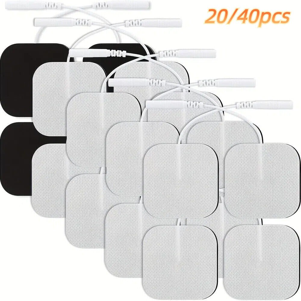 20/40pcs Tens Electrode Pads EMS Replacement Unit Muscle Stimulator Pain Relief