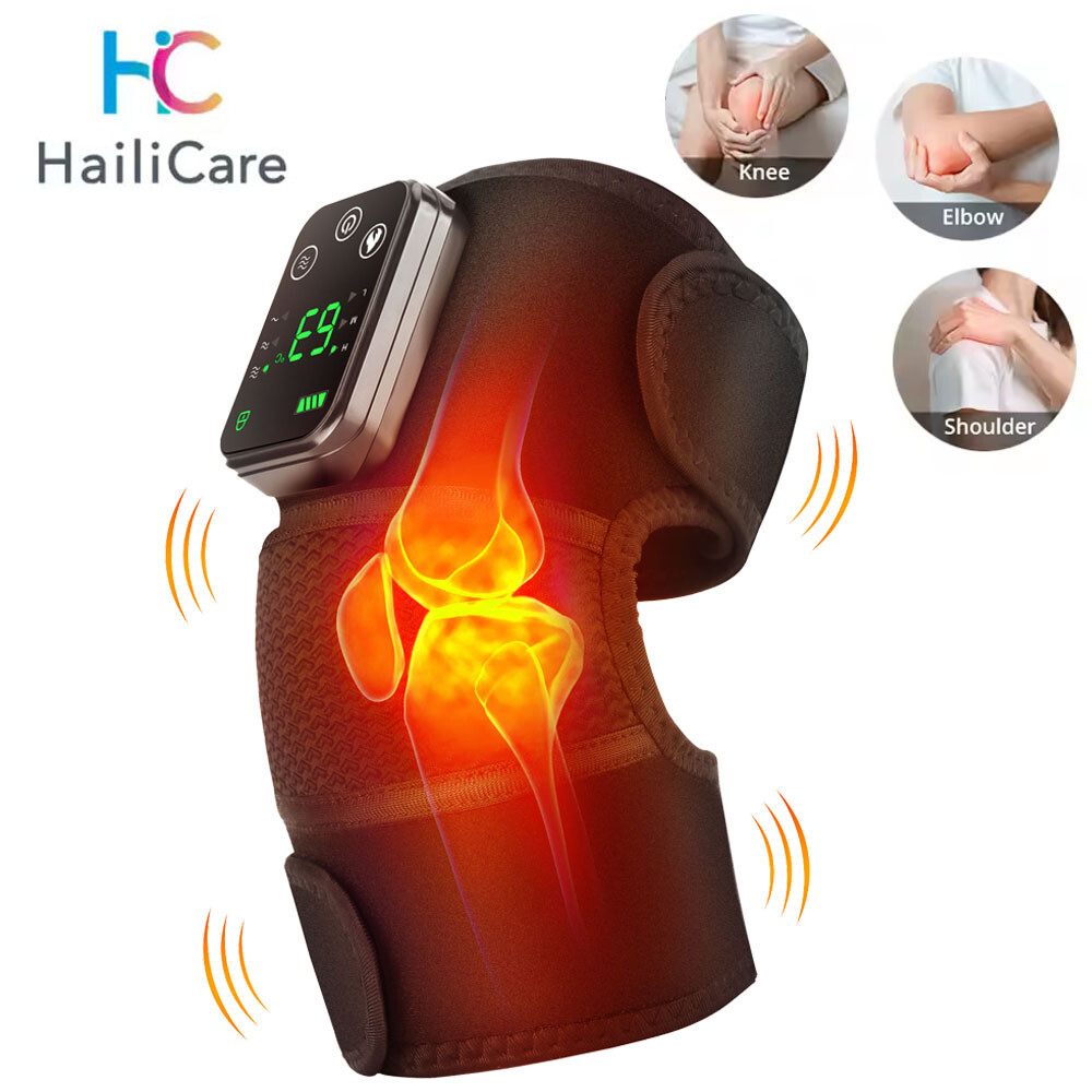 Heated Knee Massager Rechargeable Electric Massager for Knee Joint Pain Relief