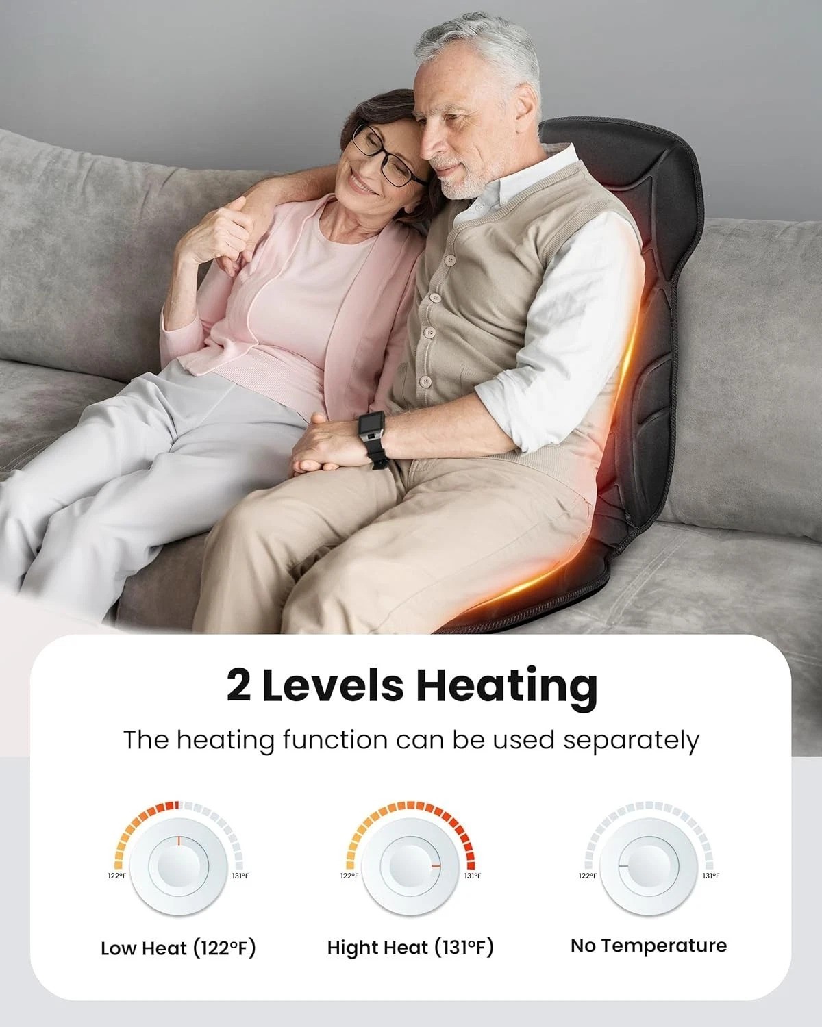 Versatile Heated Back Massager with 5 Modes – Perfect Gift for Any Occasion