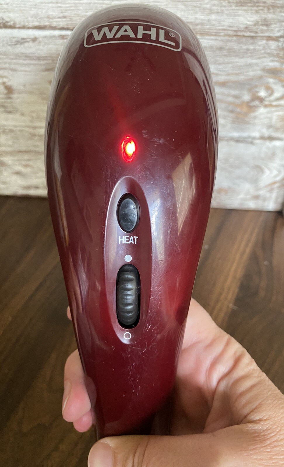 Wahl Heat Deluxe Electric Massager Therapy Handheld 4295 Attachments WORKS!