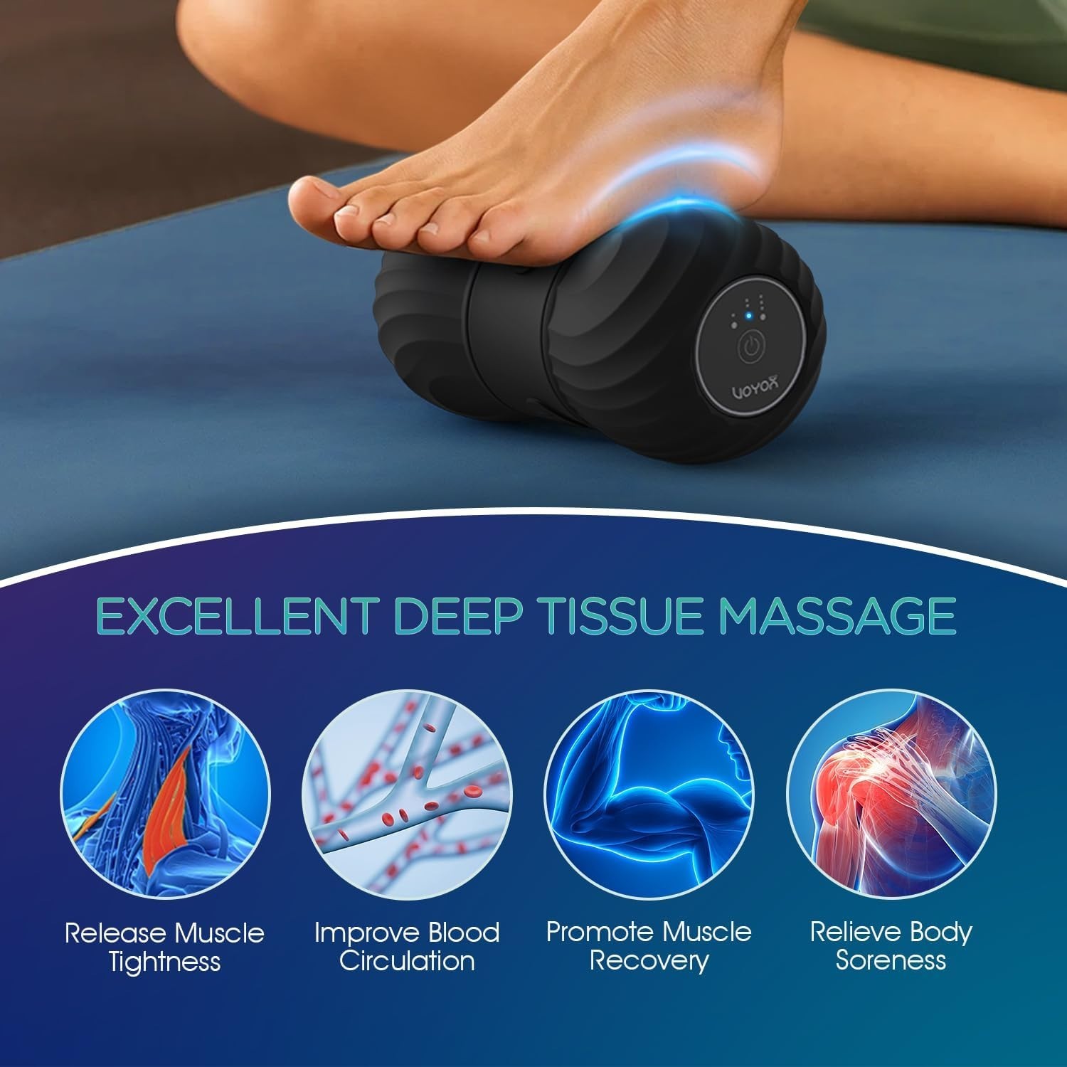 Electric Vibrating Peanut Massage Ball Roller