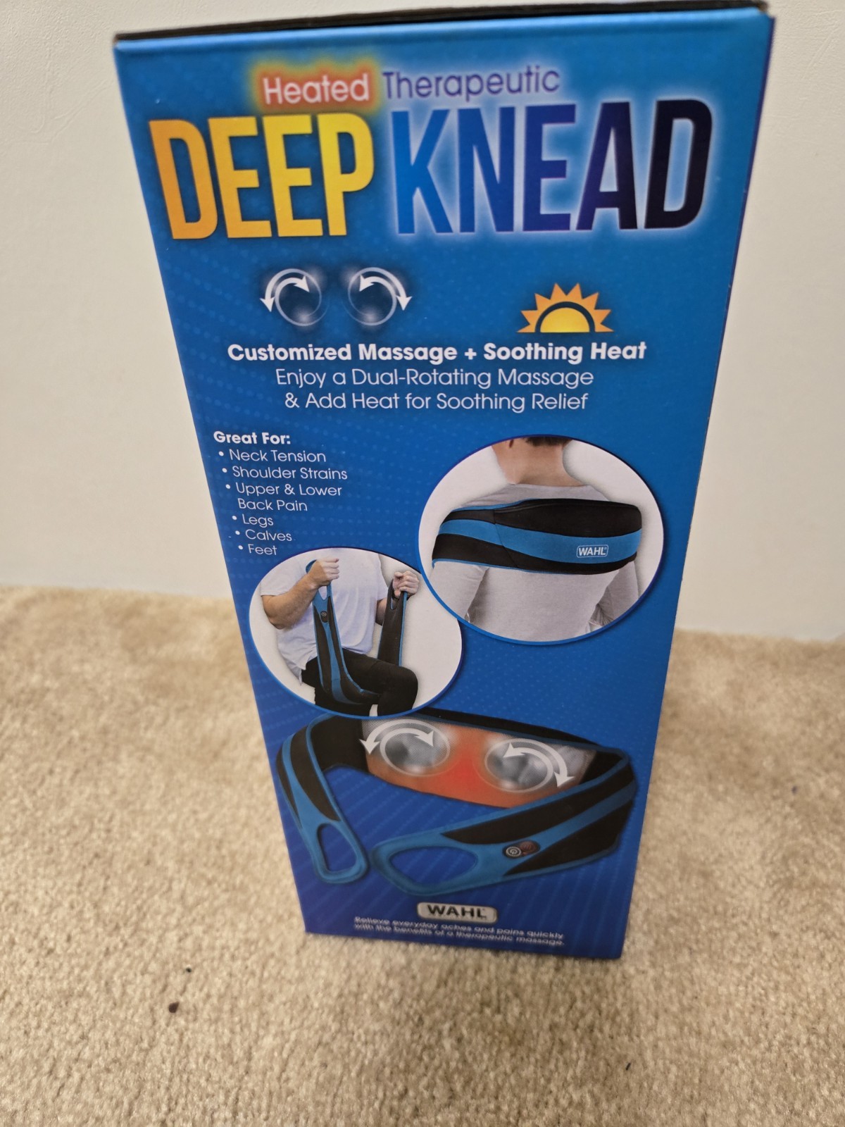 NEW In Box: Wahl Heated Therapeutic Deep Knead Massage Wrap