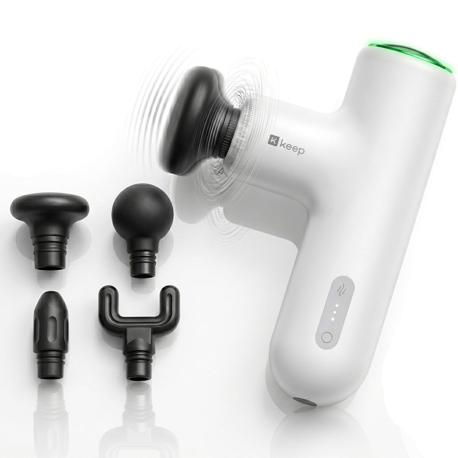 Heated Deep Tissue Massage Gun, Lightweight Handheld Percussion Massager for …