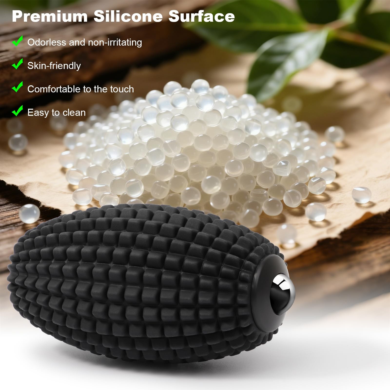 Vibrating Massage Ball Roller with Rolling Head for Foot & Muscle Relaxation,…