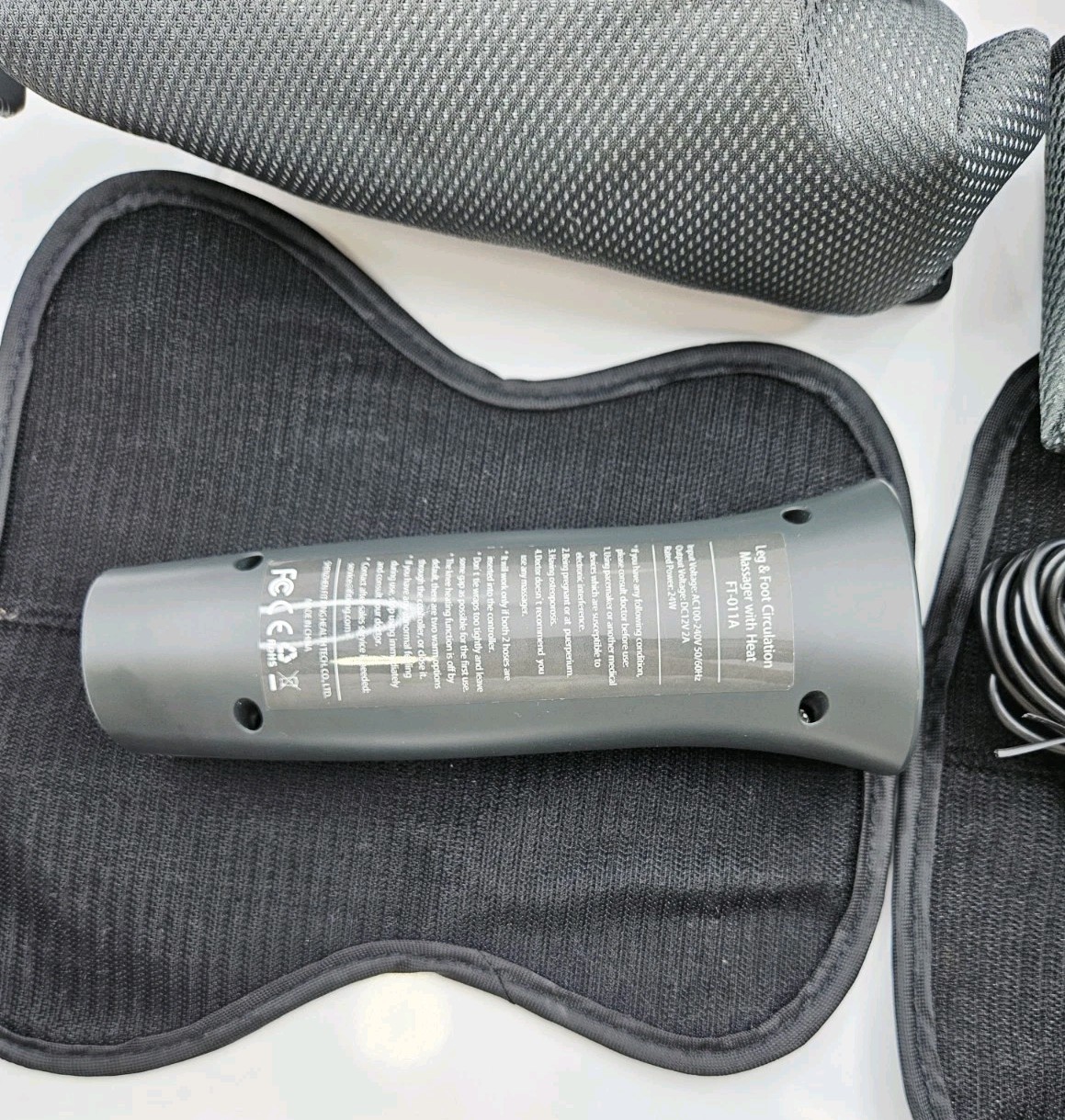 Fit King FT-011A Black Better Performance Air Compression Leg Massager With Heat