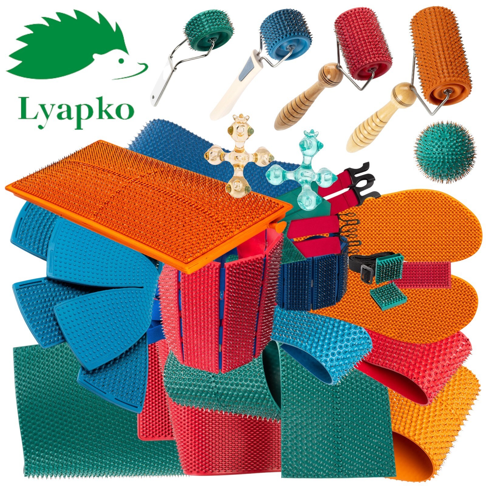 LYAPKO Applicators: Rugs, Belts, Rollers, Acupuncture & Acupressure Massagers
