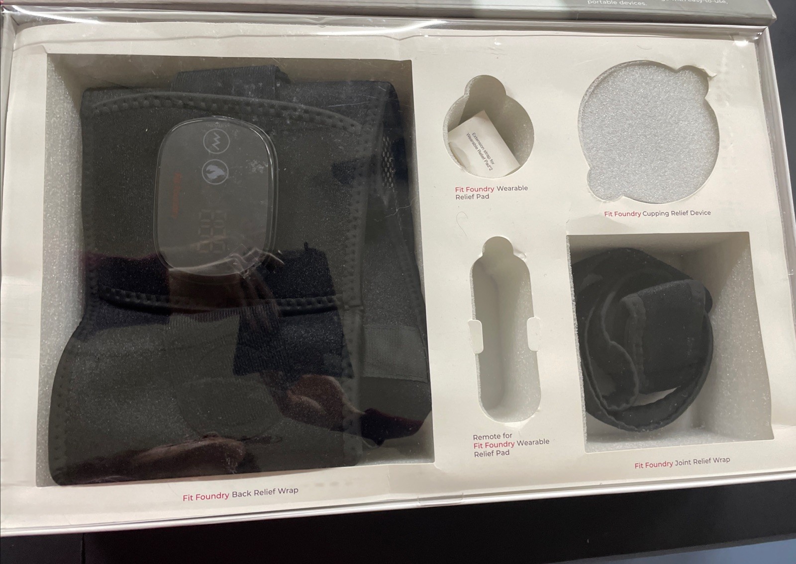 Fit Foundry 4-in-1 Heat & Massage Recovery Pack for Relief (Missing Pieces)