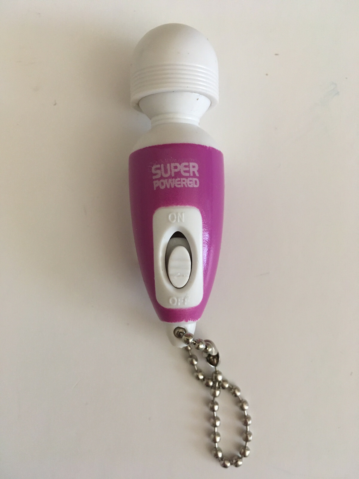 Wand Massager Mini Vibrating Massage Keychain – 2 Pack – PURPLE & BLACK