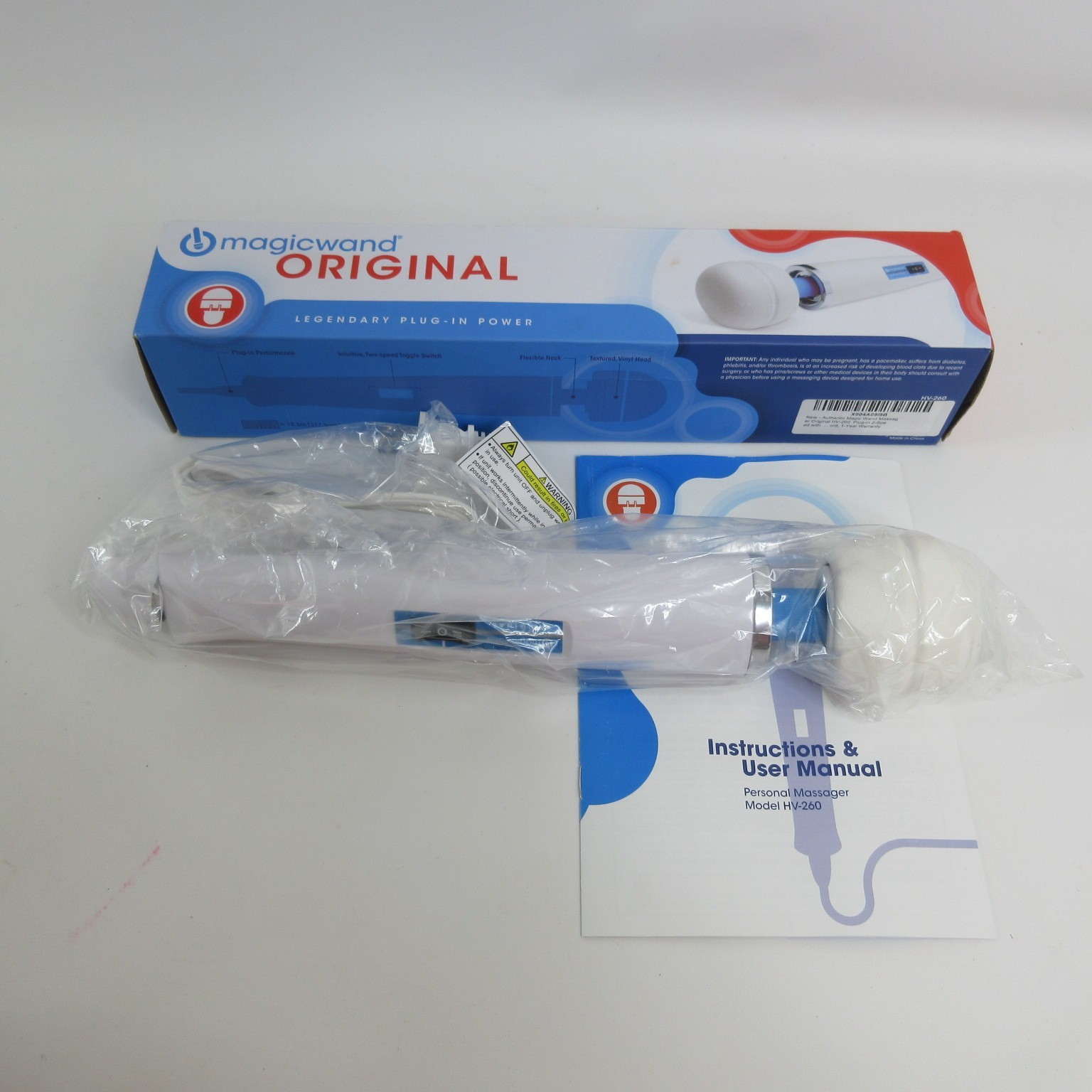 Authentic Hitachi Magic Wand Original Personal Massager HV-260 Vibratex