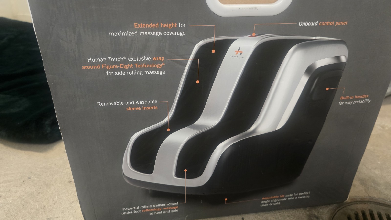 Human Touch REFLEX5S Foot and Calf Massager. NEW IN BOX.