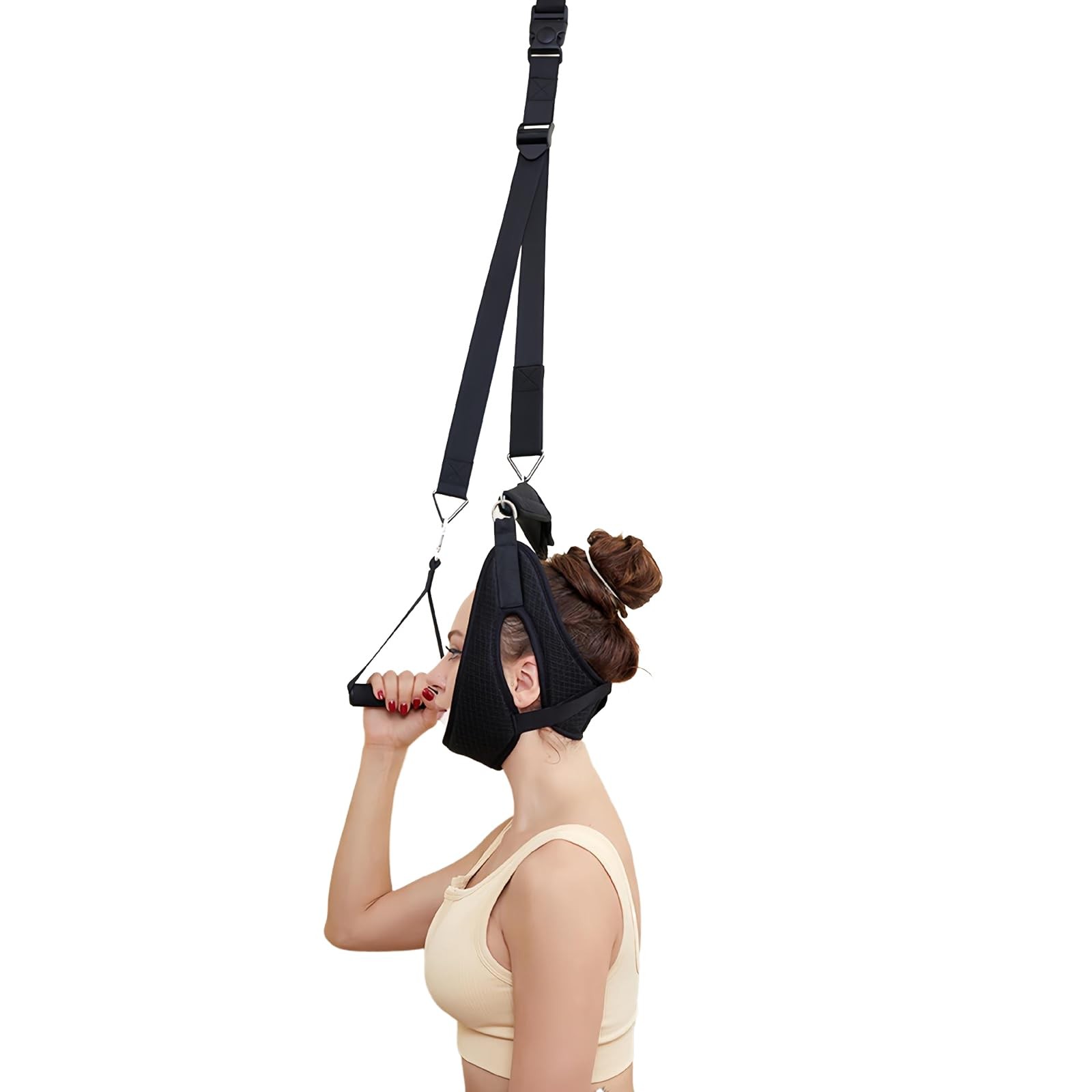 Neck Cervical Traction Device Over The Door for Home Use â€“ Adjustable Cervica