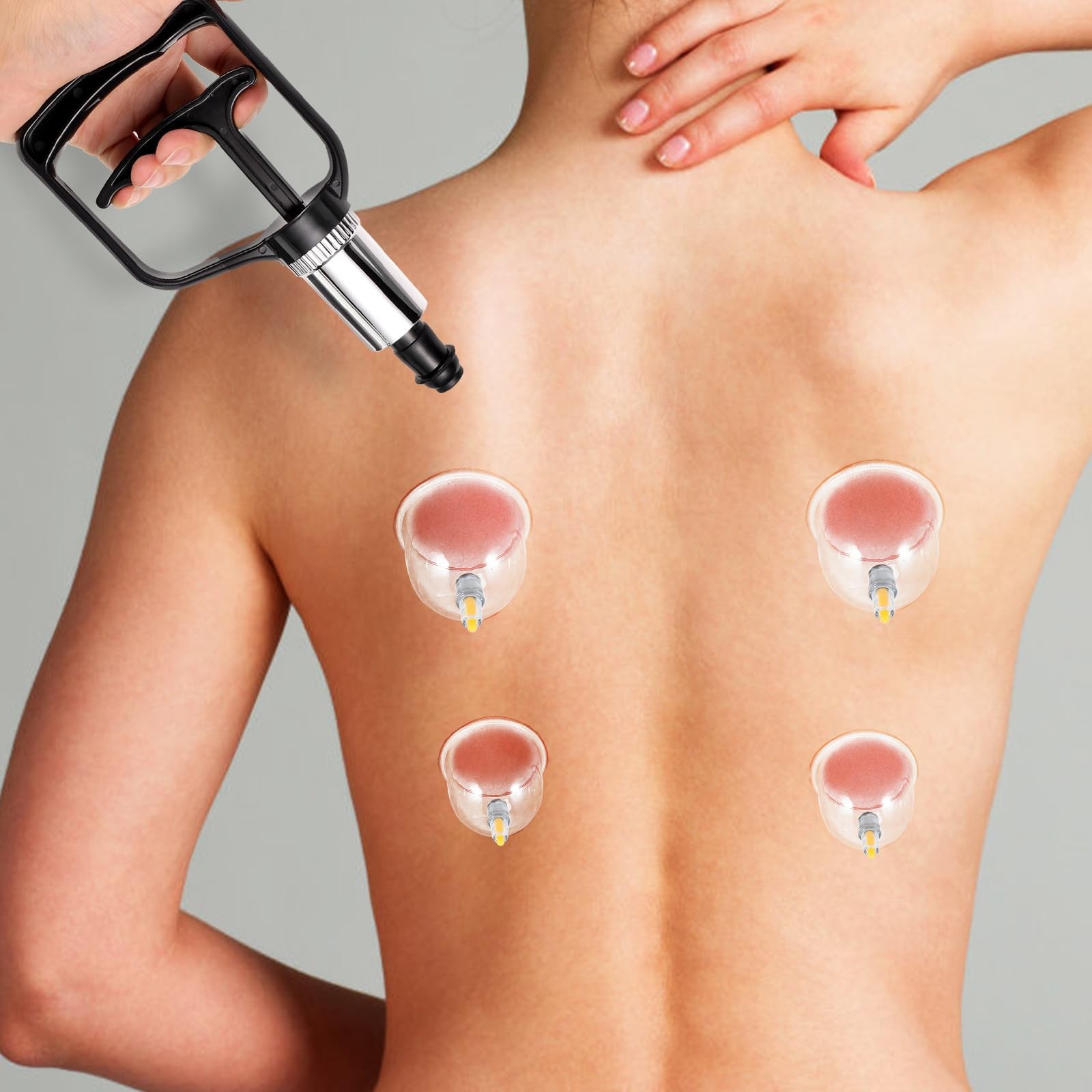 1 PCS Cupping Hand Pump, Vacuum Suction Massage Therapy Tool, Manual Pressure…