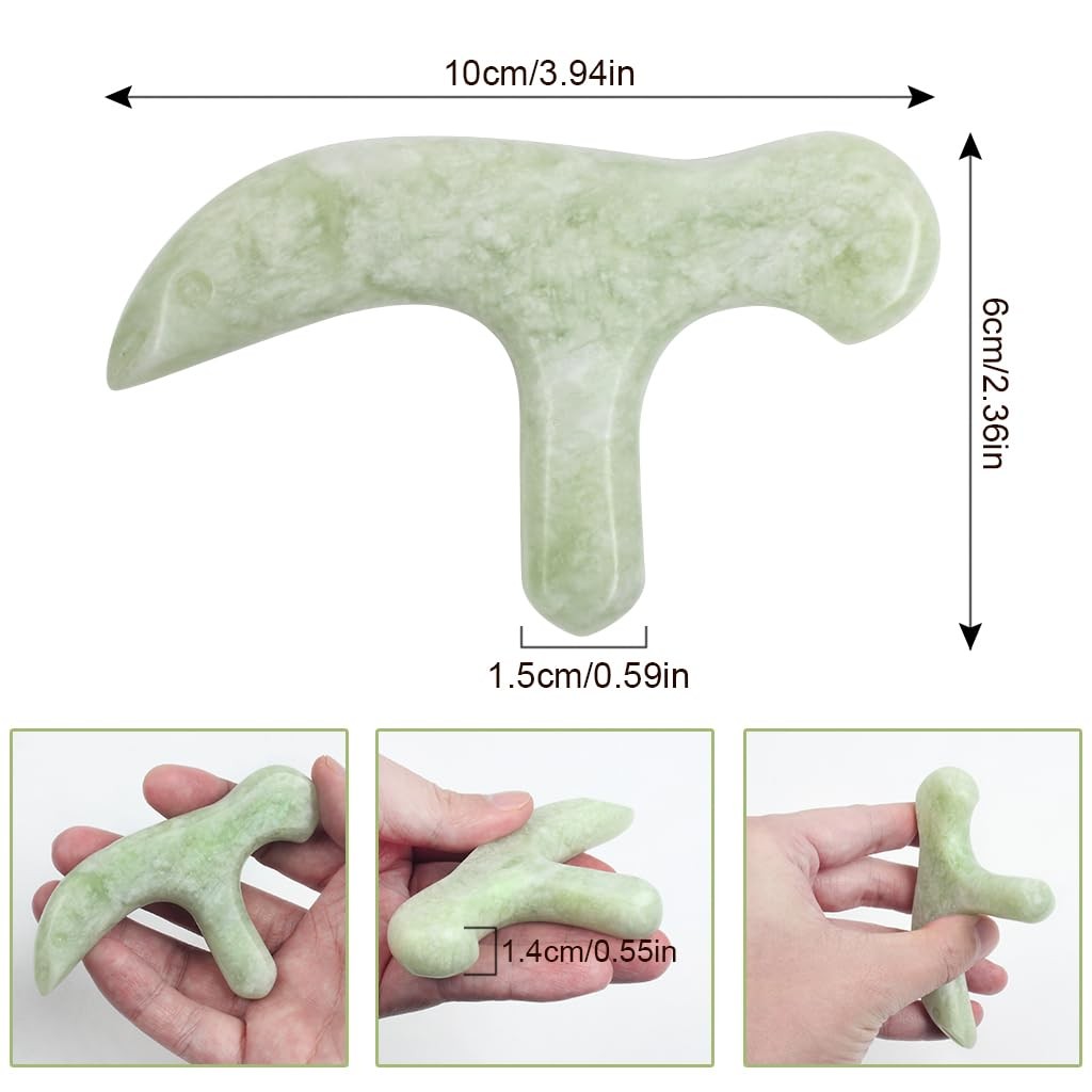 ewinever Ewin24 Natural Jade Foot Massager 1 Count (Pack of 1), White