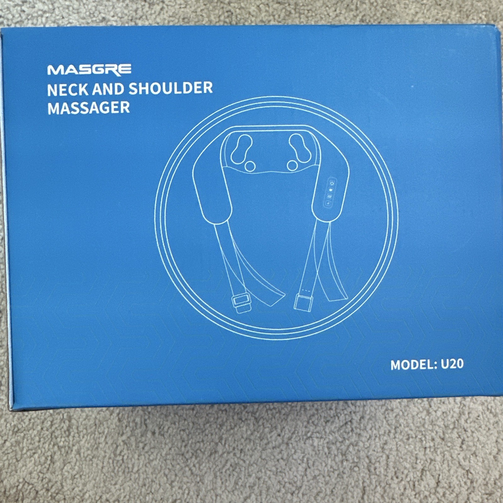 Masgre U20 Neck & Shoulder Massager Blue 7.4V Model for Neck Shoulder Pain