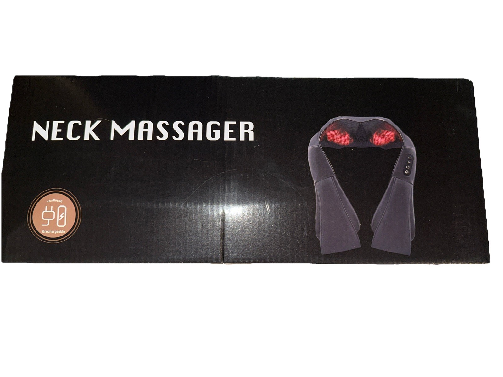 Neck Message with heat Wireless Use High Quality Leather Breathable Mesh Hi Qual