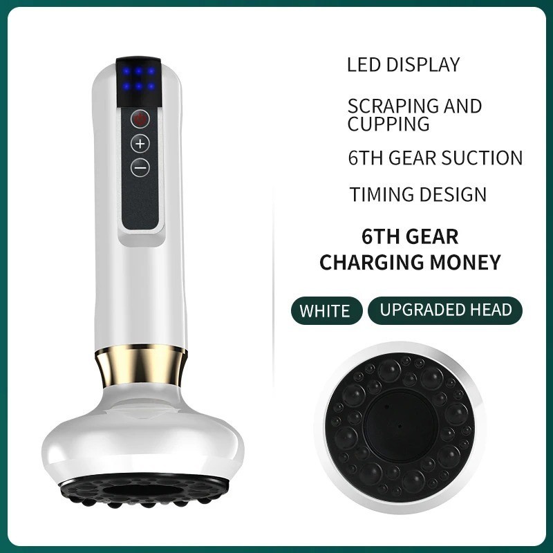 Smart Heating Vacuum Cupping Massager Meridian Gua Sha Cellulite Therapy