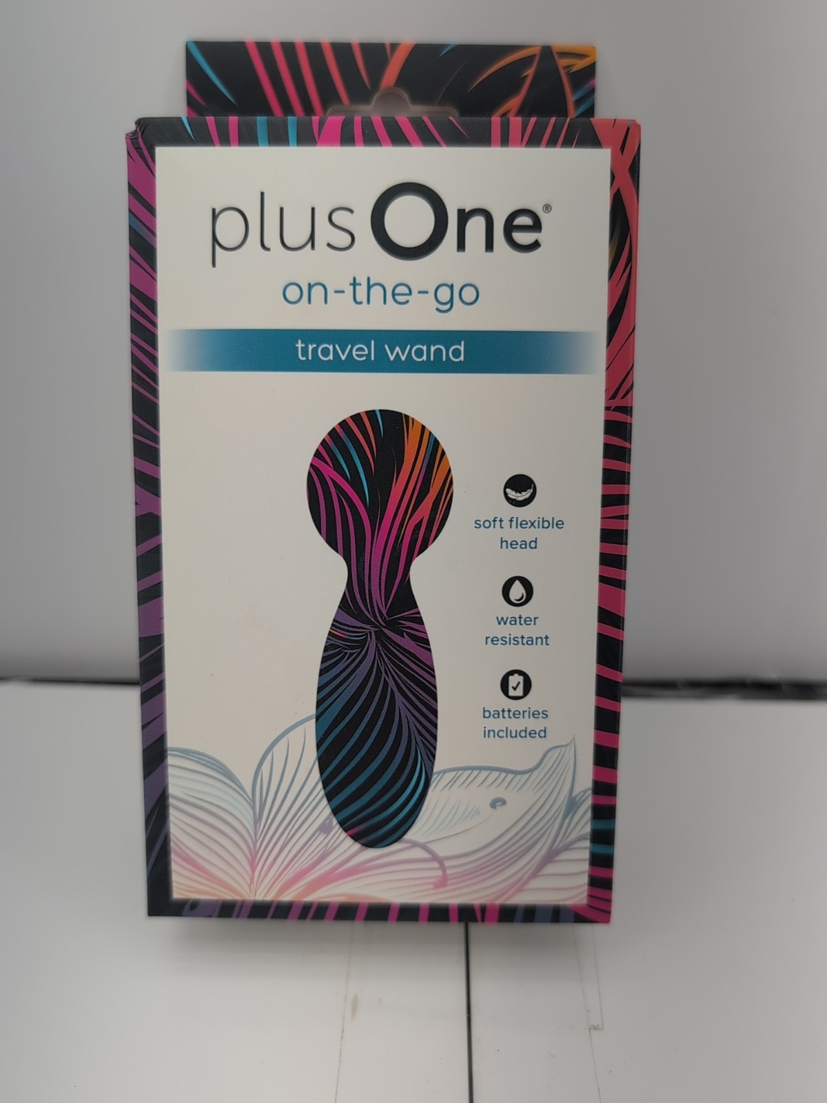 PLUS ONE Travel Vibrating Massager Wand Waterproof 10 Vibration Modes