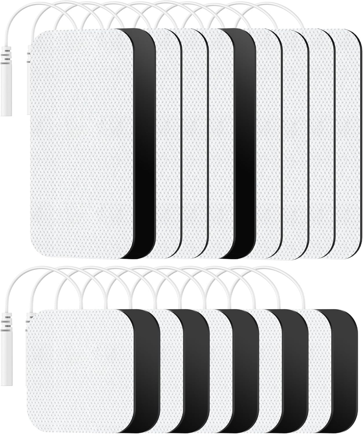 TENS Unit Replacement Pads 20 Pack Self-Adhesive Electrodes 2×2 2×4 Inches