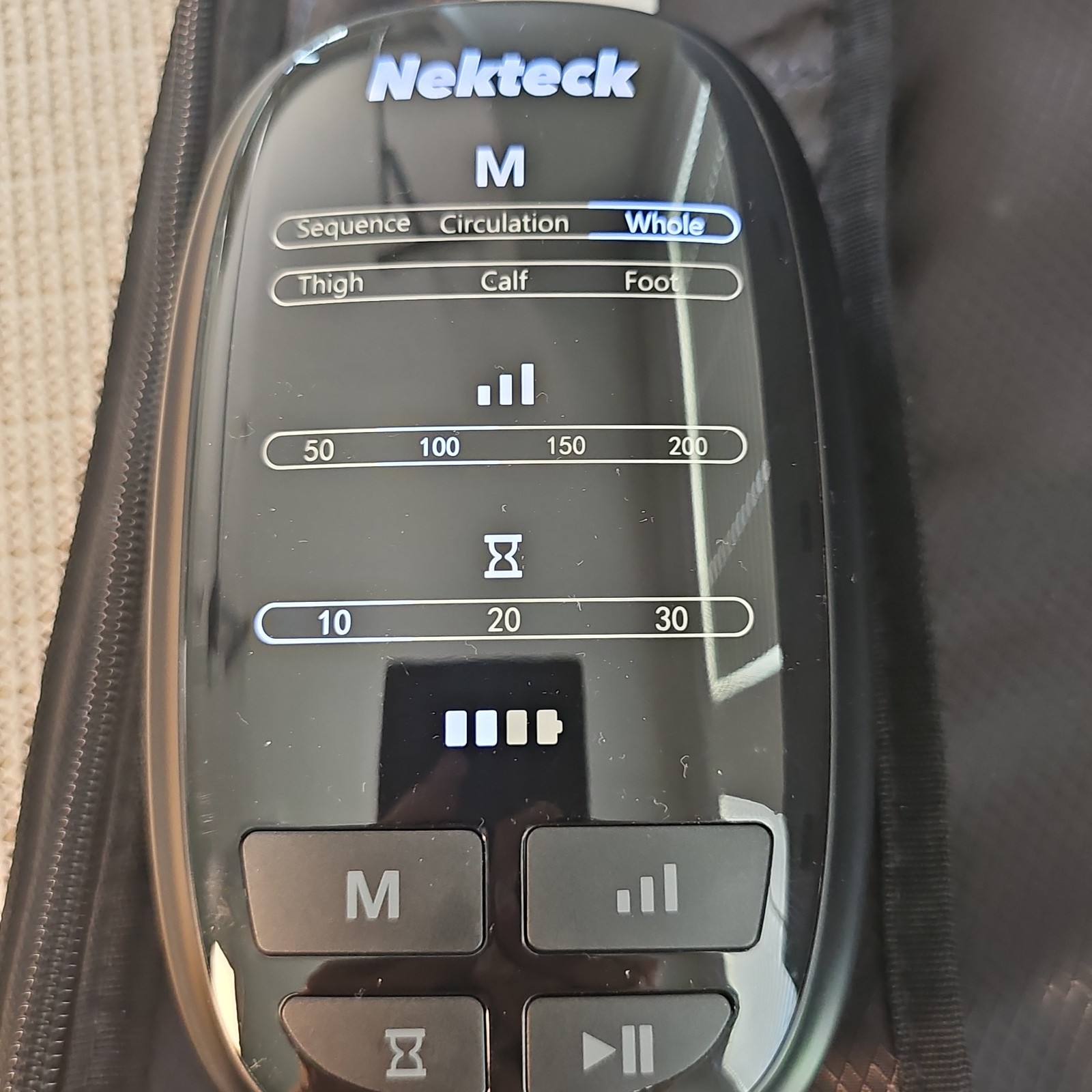Nekteck Leg Massager Recovery System, Cordless Air Compression Massage One Leg