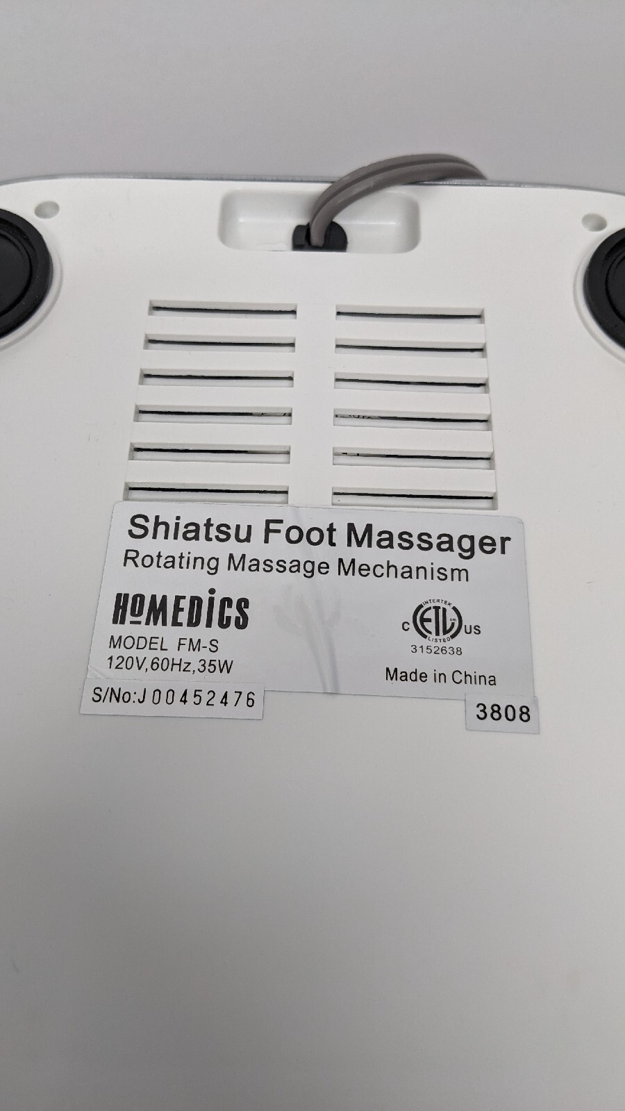 (A5:2) HoMedics Shiatsu Foot Massager Rotating Mechanism With Heat (Tested)