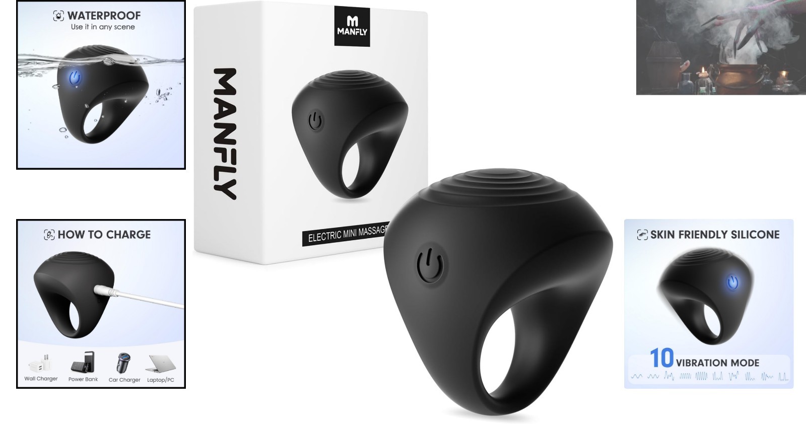 Rechargeable Soft Silicone Finger Massager – Waterproof & Lightweight Design