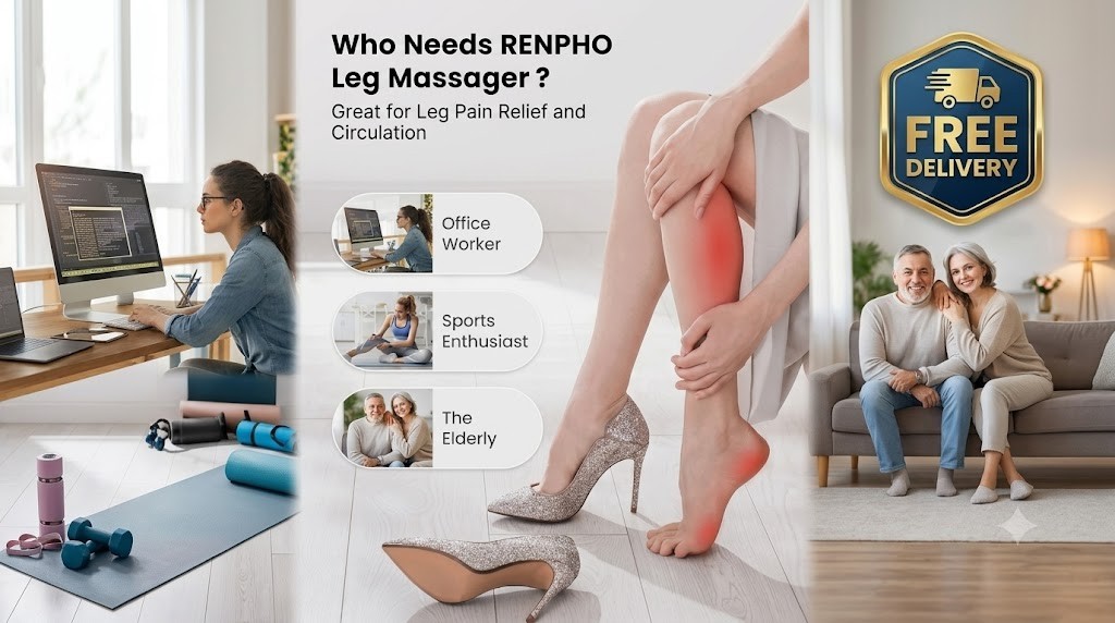 RENPHO Leg Massager FSA HSA Eligible, Compression Boots for Pain Relief Recovery