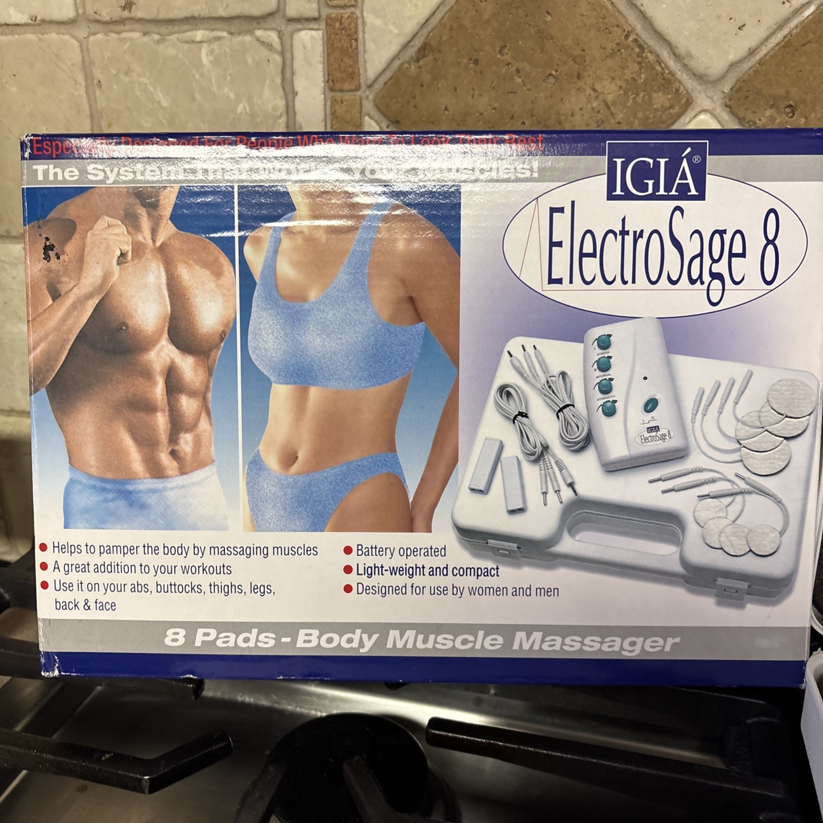 IGIA ElectroSage 8 muscle massage tens unit Open Box