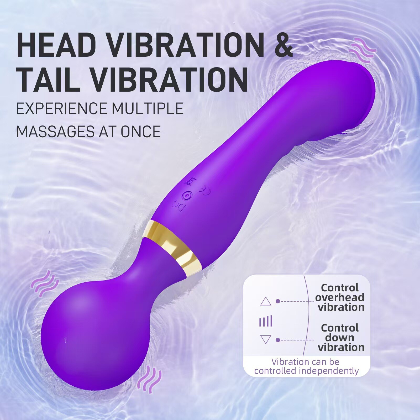 Wand Vibrating Massage Magic Full Body Therapy Motor 20 Speed Handheld Massager