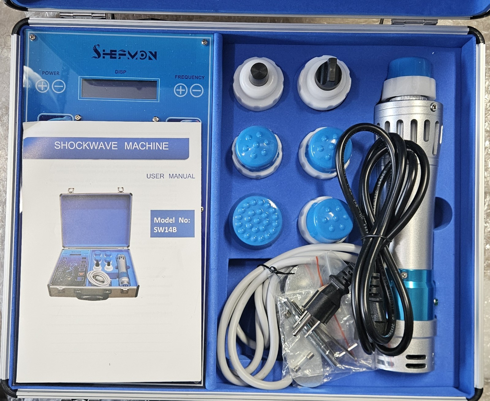 Touch Screen Focused Shockwave Therapy Machine 7 Heads ED Treatment Pain Relief