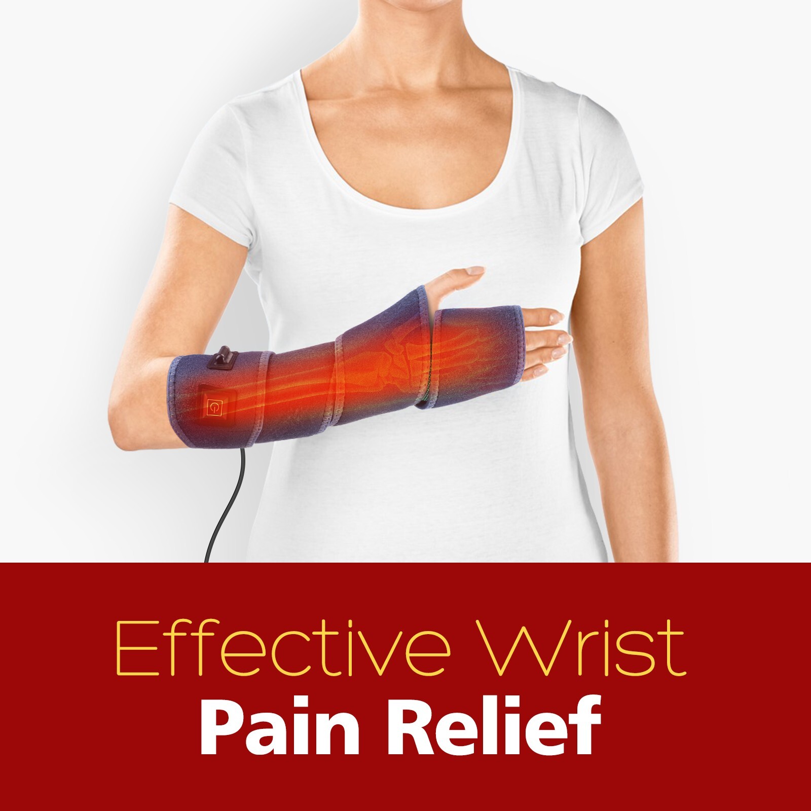 Electric Heating Wrist Brace Ankle Wrap Heated Pad Warmer Therapy Pain Relief AU
