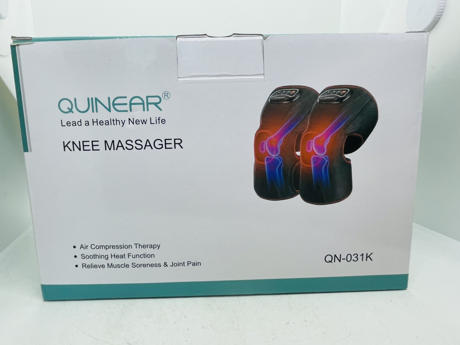 Pair Of Wireless Knee Massager for Pain Relief with Heat and Air Compression (j)