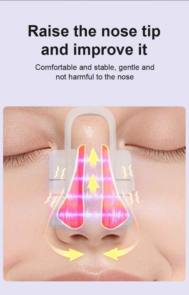 EMS Microcurrent Pulse Nose Shaper Nasal Bridge Clip Straightening Massager